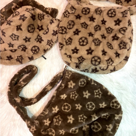 Brown/Tan Monolux Shoulder Bag - Picture 10 of 10